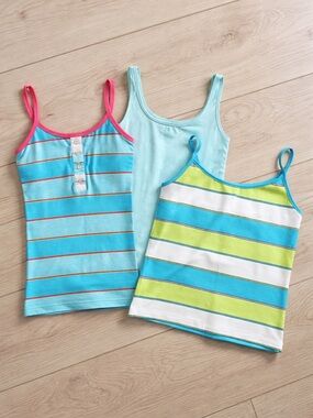 3 Piece Natural Fibers Summer Bundle XS/S Tanks Camis Casual Capsule Wardrobe